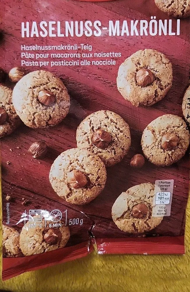 Pâte pour macarons noisettes