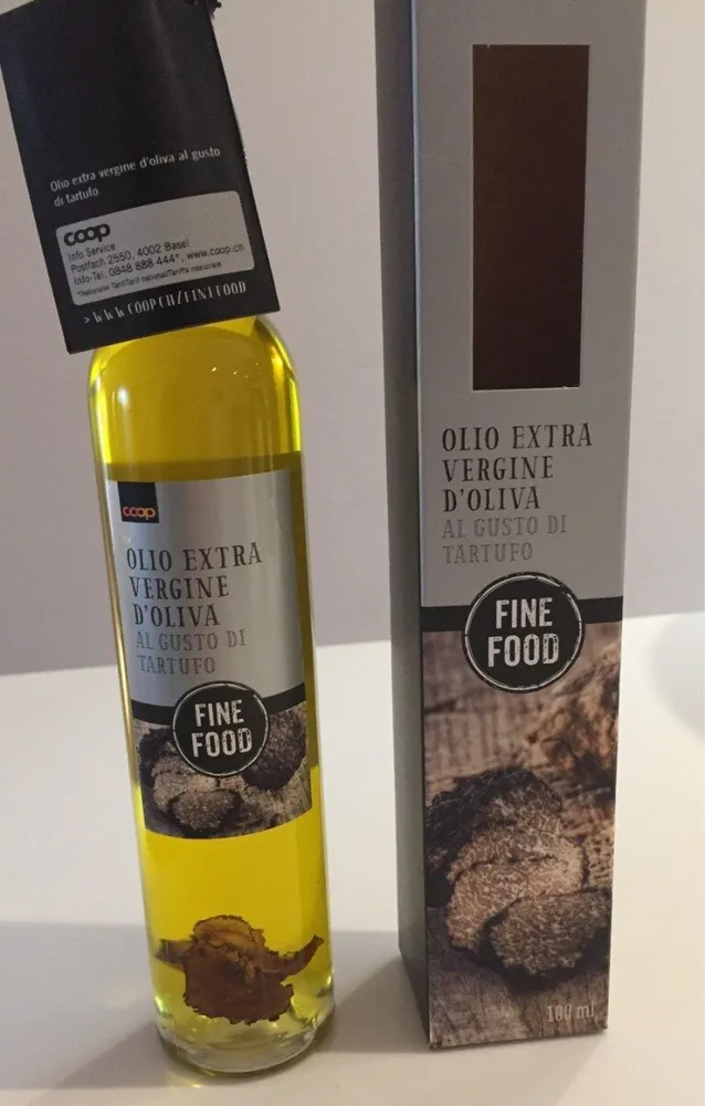 Trüffelöl, Olivenöl mit Trüffel | Olio extra vergine d'oliva al gusto di tartufo