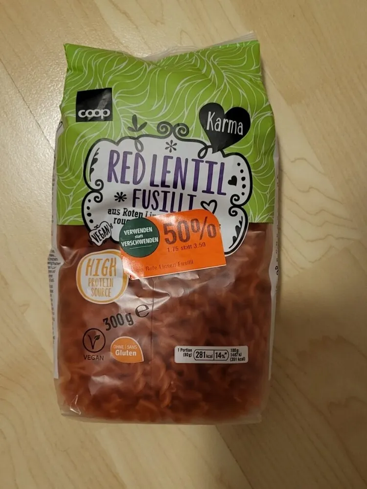 Karma Red Lentil Fusilli
