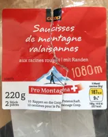 Saucisse des montagnes valaisannes
