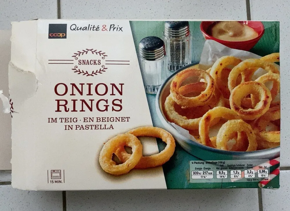 Onion rings en beignet