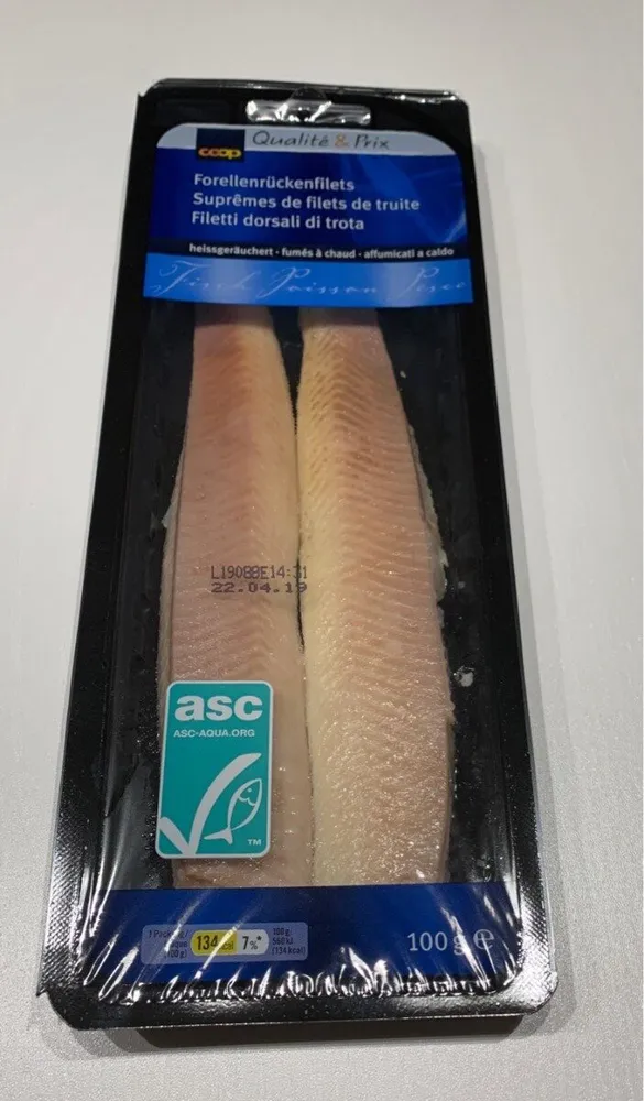 Suprêmes de filets de truite