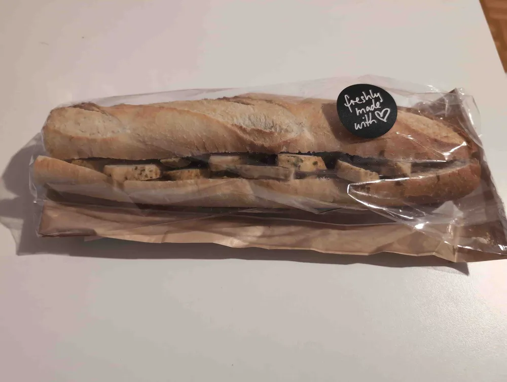 Baguette au poulet curry