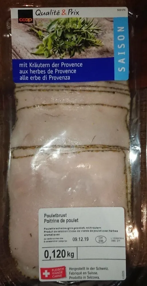 Poitrine de poulet aux herbes de Provence