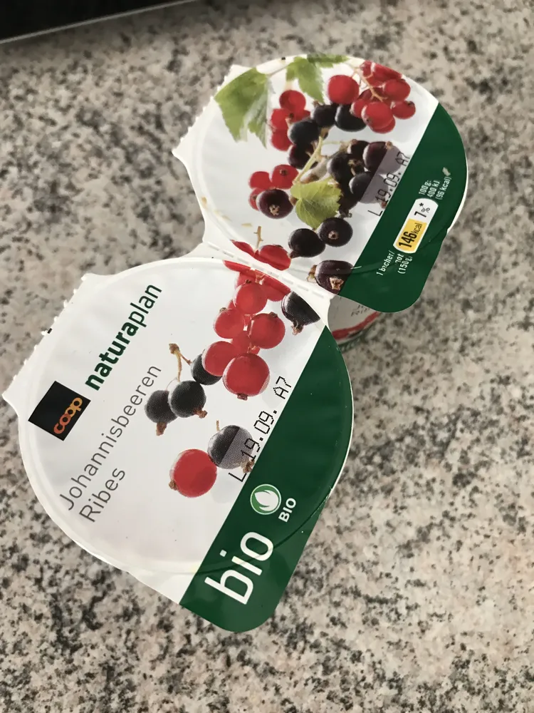 Yogourt raisinet et cassis
