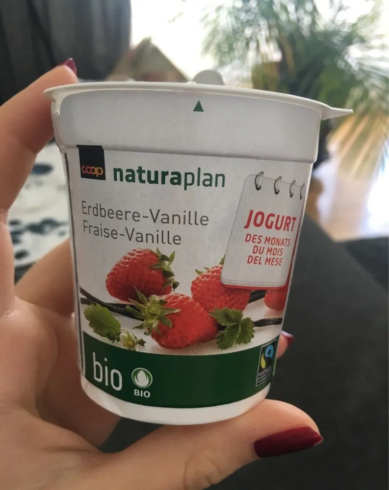jogurt fraise-vanille