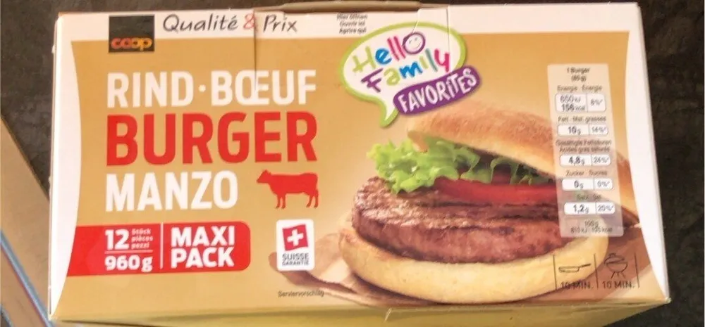 Boeuf burger