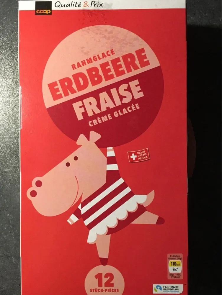 Crème glacée fraise