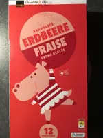 Crème glacée fraise