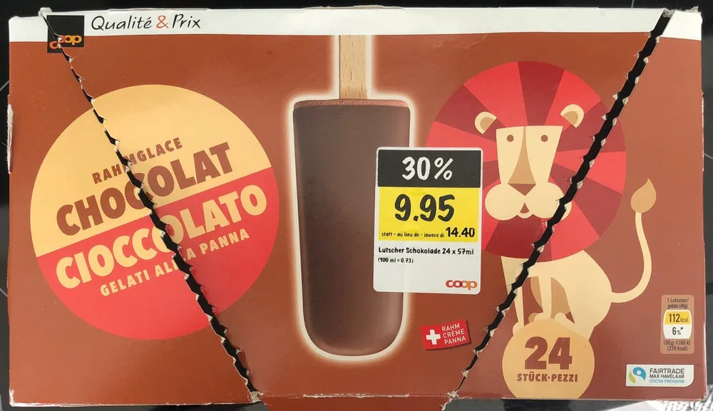 Glaces chocolats