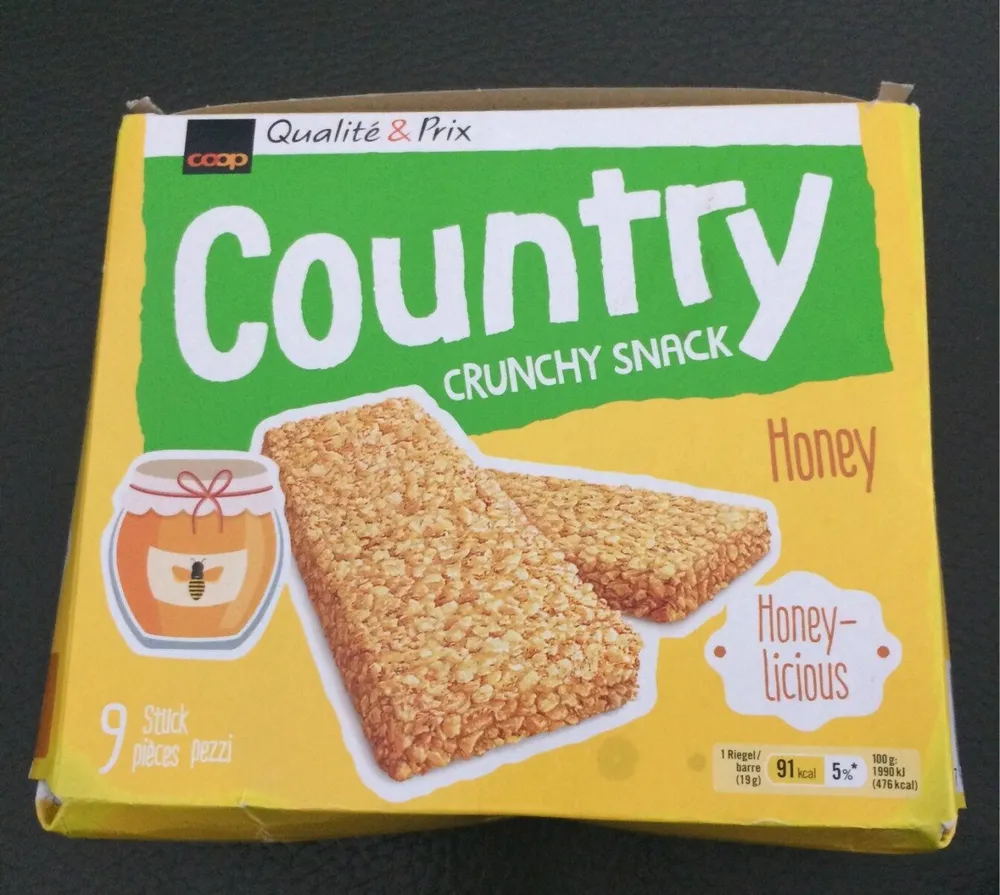 Country crunchy snack honey