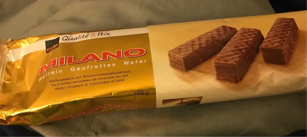 Milano Gaufrettes enrobées de chocolat au lait