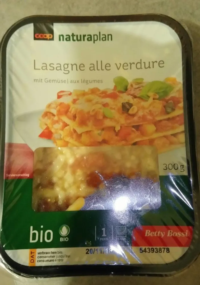 Coop Naturaplan Lasagne Alle Verdure