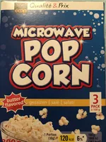 Microwave pop corn Salé Butter flavored