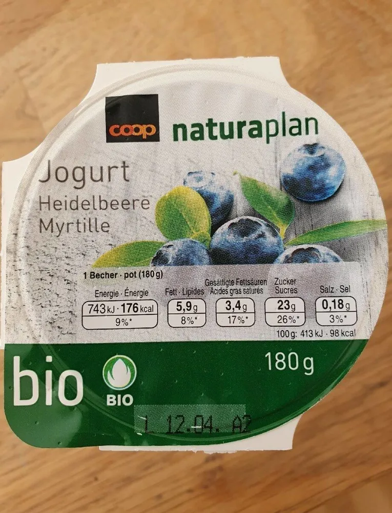 Jogurt Heidelbeere