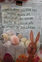 Petits œufs en chocolat au sucre