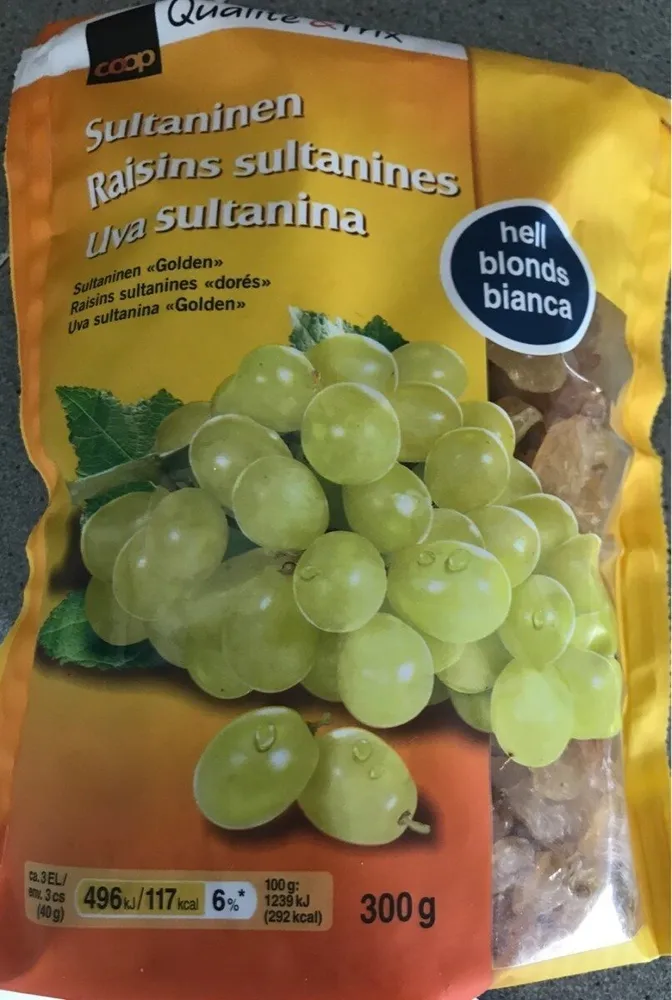 Raisins sultanines