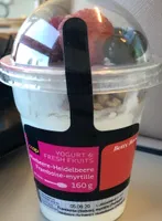 yoghurt & fresh fruits, framboise myrtille