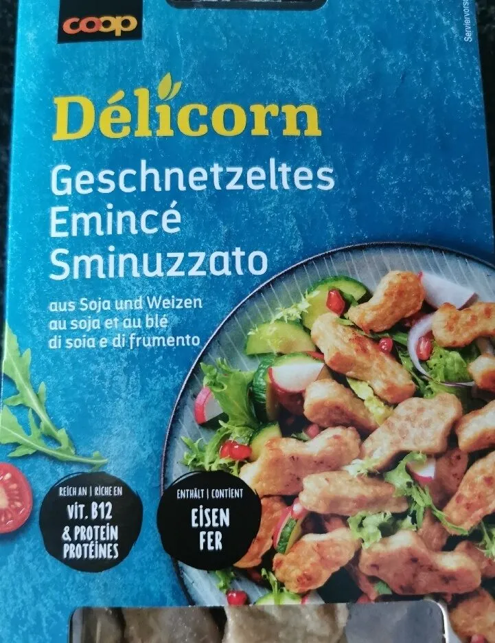 Geschnetzeltes aus Soja und Weizen