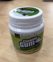 Chewing gum spearmint flavour
