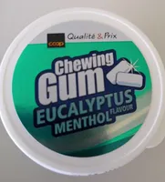 Chewing-gum eucalyptus menthol