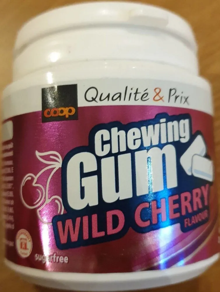 Chewing gum cerise