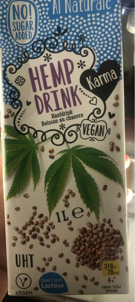 Hemp drink, boisson au chanvre