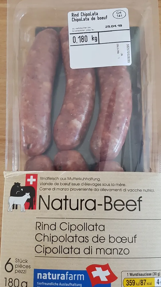 Chipolatas de boeuf