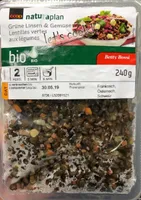 Lentilles vertes aux legumes