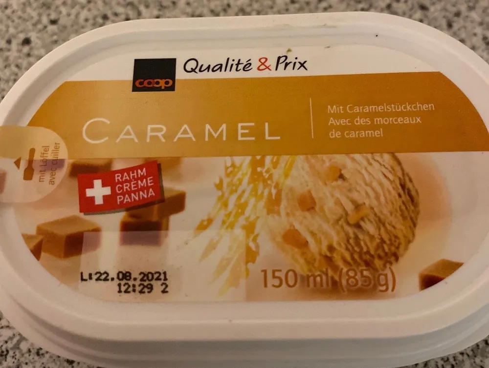 Glace Caramel avec morceaux de caramel