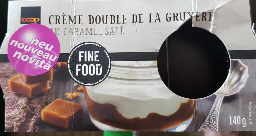Crème double de la gruyère au caramel salé