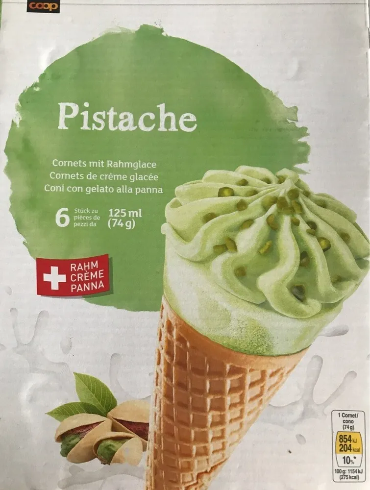 Cornet pistache