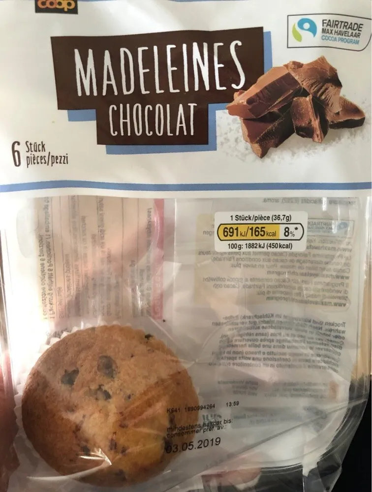 Madeleines chocolat
