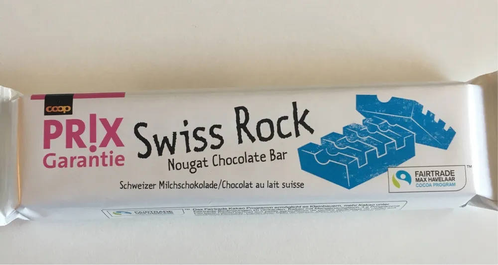 Swiss Rock Nougat Chocolate Bar