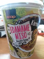 Edamame miso noodle soup
