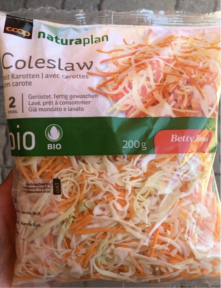 Coleslaw avec carottes bio
