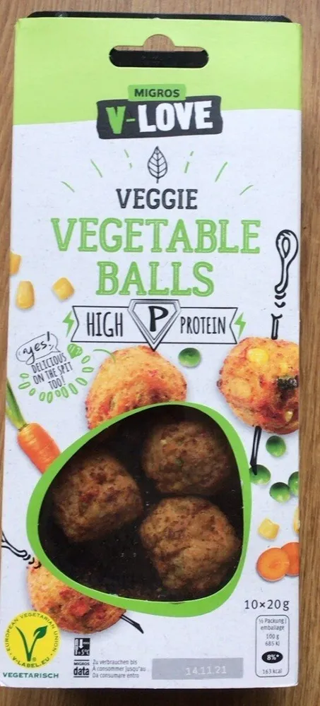 Vegetable balls