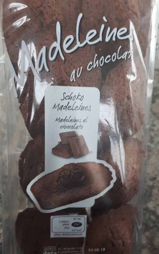 Madeleines au chocolat