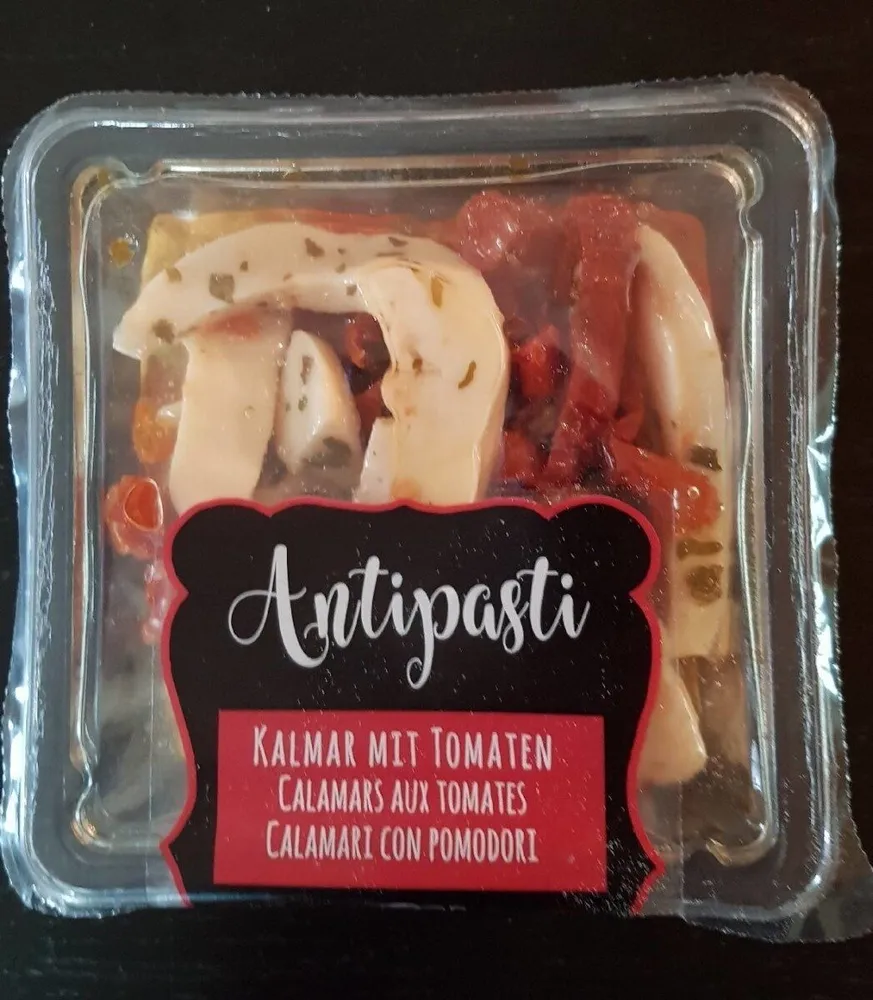 Antipasti Kalmar mit Tomaten