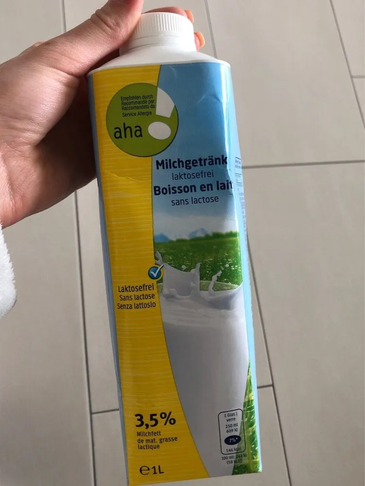 Lait sans lactose