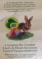 6 œufs de Pâques bio suisses