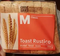 Toast rustico foncé