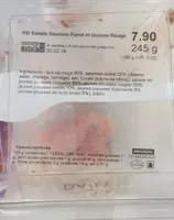 Salade saumon fumé et quinoa rouge