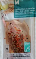 Filetti di trota al pepe