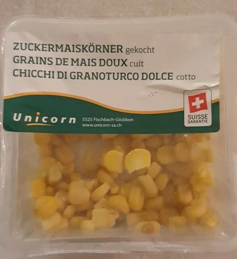 Grains de mais doux