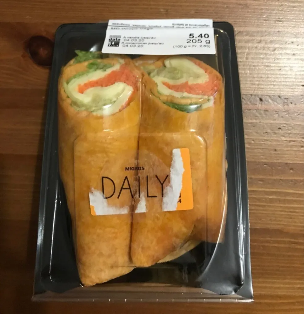 Wraps vegetariens