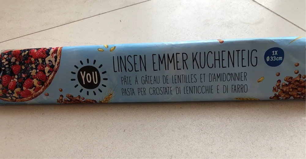 Pâte à gateau de lentilles et amidonnier