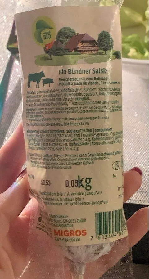 Bio bundner salsiz