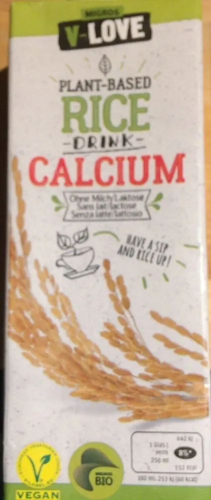Rice Drink Calcium Plant-Based