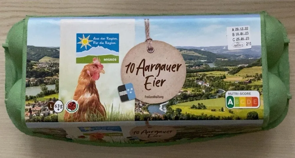 10 Aargauer Eier Freilandhaltung